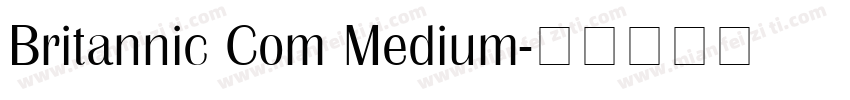 Britannic Com Medium字体转换